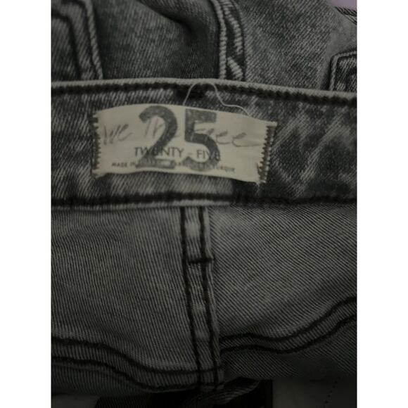 Free People We The Free Gray Acid Wash Skinny Jeans Size 25 - Picture 4 of 6